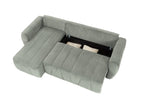 Convertible Sectional Sofa Couch, Modern Fabric 3 Seater L-Shaped Couch for Living Room, Apartment, Office, Small Space