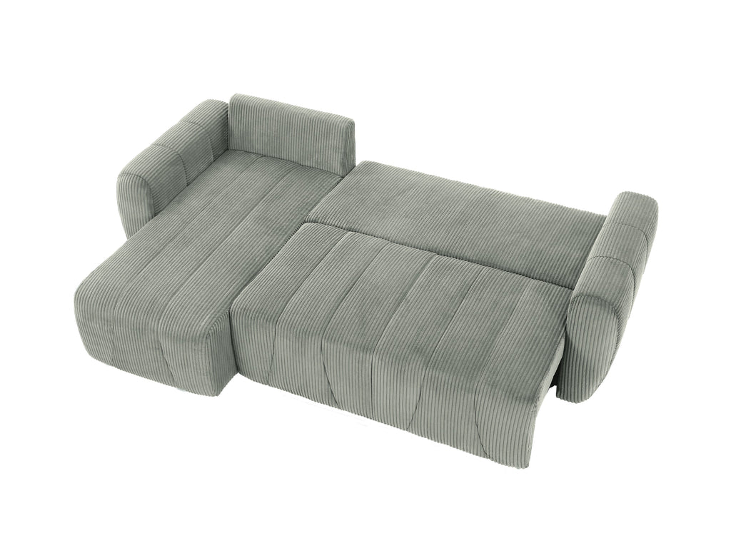 Convertible Sectional Sofa Couch, Modern Fabric 3 Seater L-Shaped Couch for Living Room, Apartment, Office, Small Space