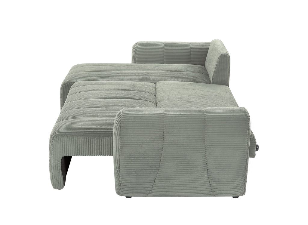 Convertible Sectional Sofa Couch, Modern Fabric 3 Seater L-Shaped Couch for Living Room, Apartment, Office, Small Space