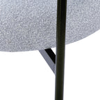 Upholstered Armchair Dining Chairs With Metal Legs (Set of 2),Grey