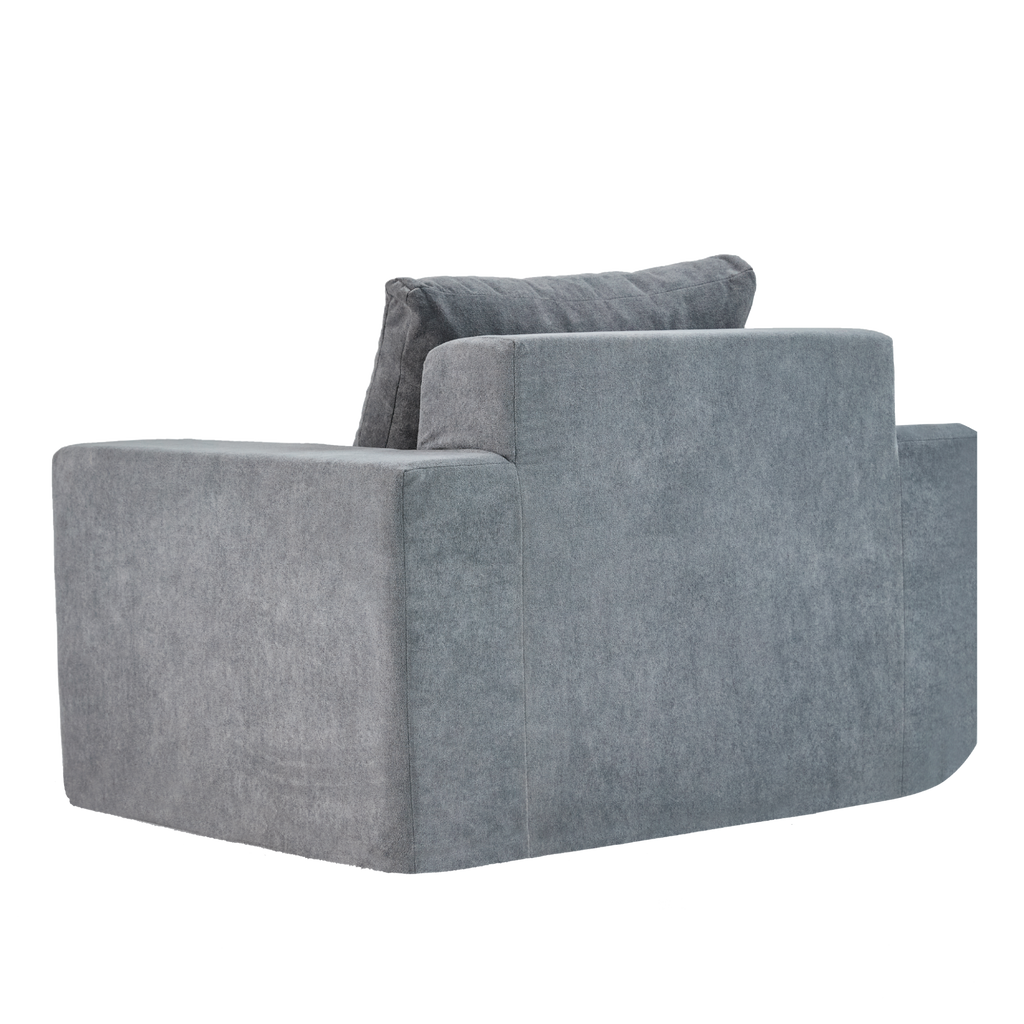 Sofa in a box Foam Sofa Couch with Pillow, Bean Bag Chairs for Adults Stuffed High-Density Foam, Large Bean Bag Sofa for Living room Bedroom Gaming Room