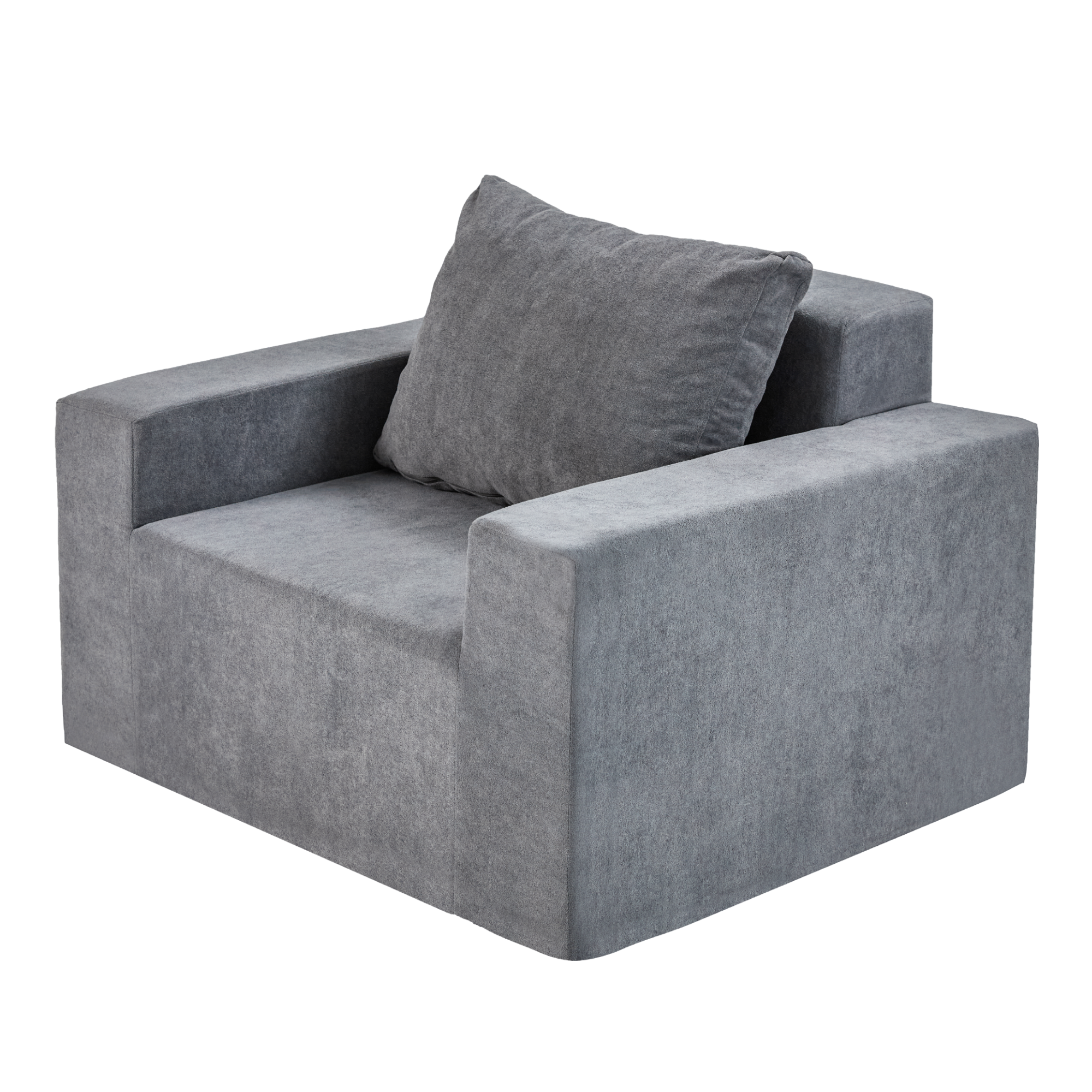 Sofa in a box Foam Sofa Couch with Pillow, Bean Bag Chairs for Adults Stuffed High-Density Foam, Large Bean Bag Sofa for Living room Bedroom Gaming Room