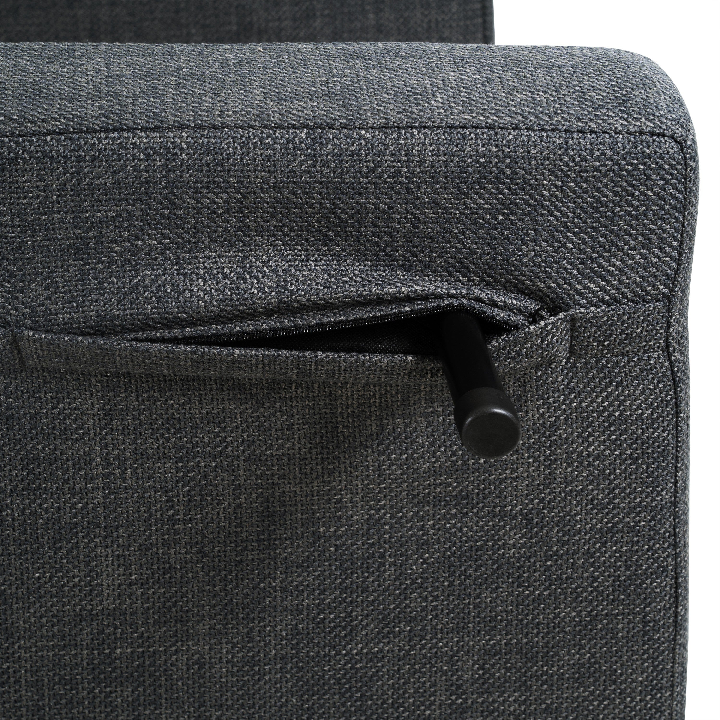 3 in 1 Foldable Linen Chaise Lounge with Adjustable Backrest, Footrest & Detachable Pillow, Convertible Chair Bed, Accent Chair, Small Space Sofa Bed for Living Room, Bedroom and Office, Grey