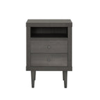 Ashley Modern Nightstand 2-Drawers, Bedside Table - Groovy Boardz