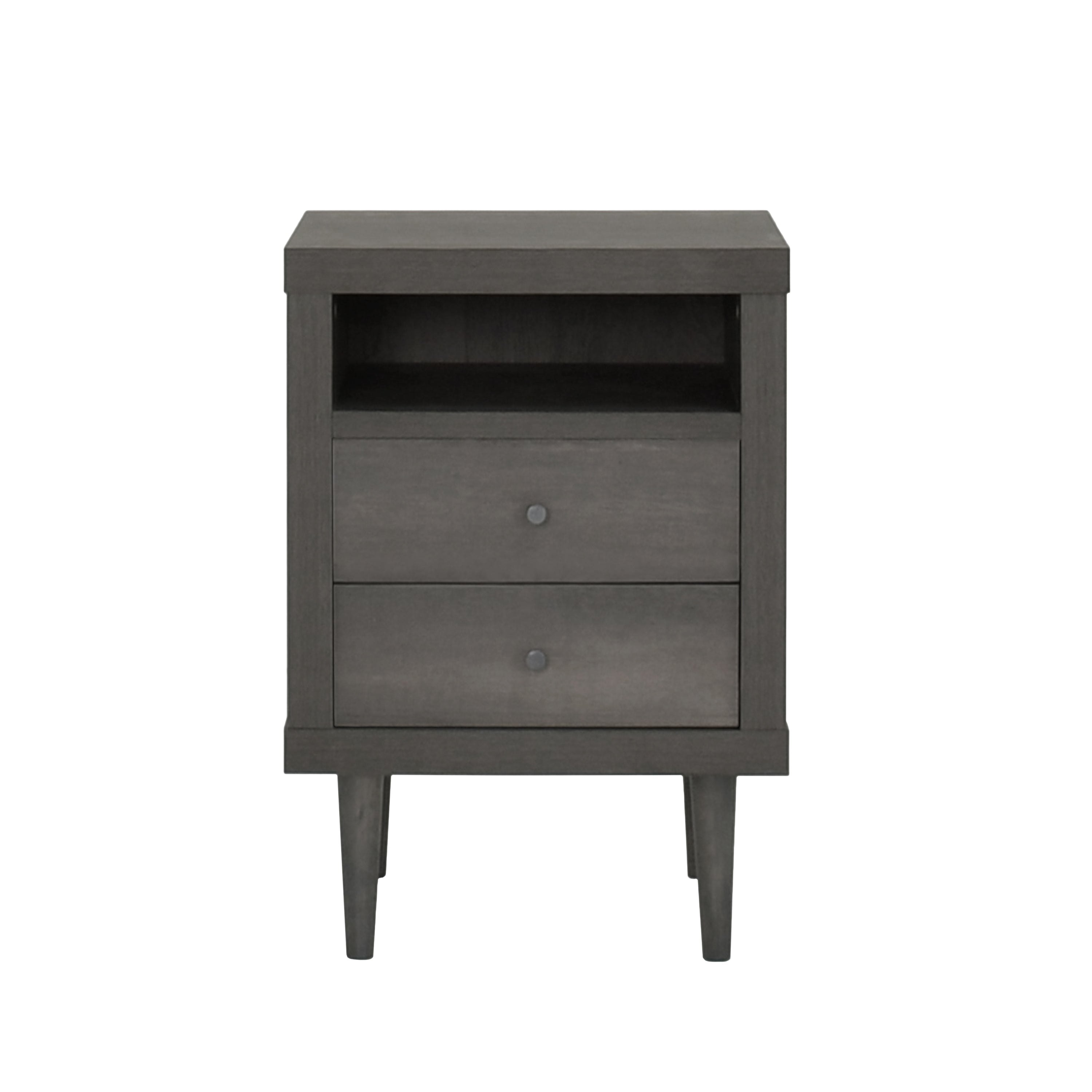 Ashley Modern Nightstand 2-Drawers, Bedside Table - Groovy Boardz