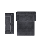 66' Queen Pull Out Sofa Bed, 3-in-1 Convertible Sleeper Sofa with Side Storage,Multi-Functional Velvet Loveseat Bed for Living Room,Bedroom,Apartment,Office Sofa