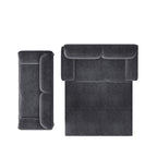 66' Queen Pull Out Sofa Bed, 3-in-1 Convertible Sleeper Sofa with Side Storage,Multi-Functional Velvet Loveseat Bed for Living Room,Bedroom,Apartment,Office