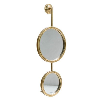 2 Circle Mirrors for Wall Decor, Unique Contemporary Wall Mirror for Living Room Bedroom Entryway,11" x 28.5" - Groovy Boardz