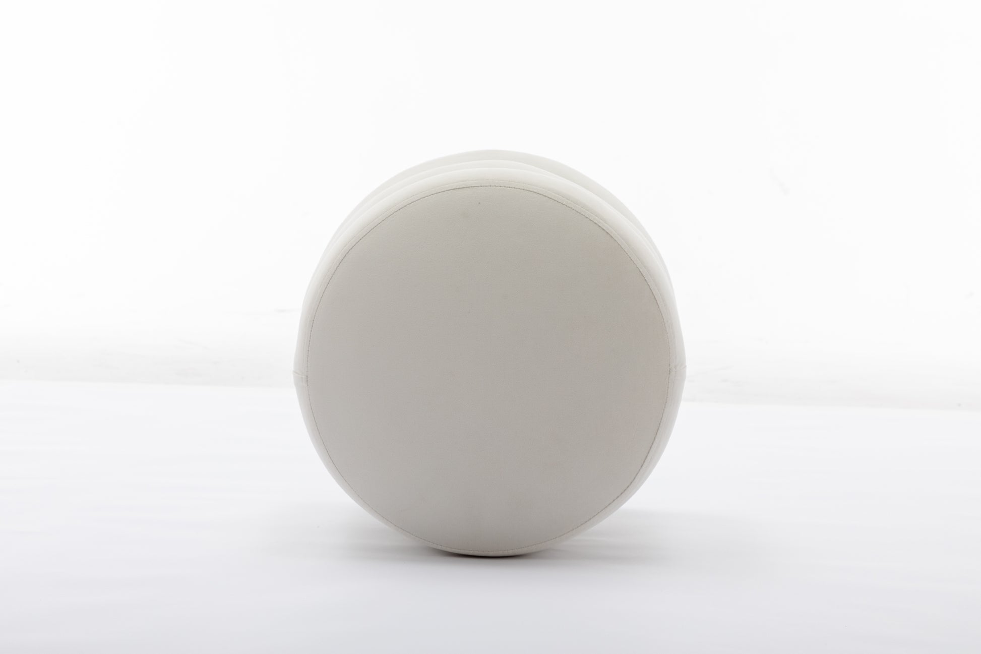 Gwen Soft Velvet Round Ottoman Footrest Stool