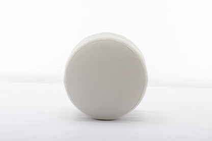 Gwen Soft Velvet Round Ottoman Footrest Stool