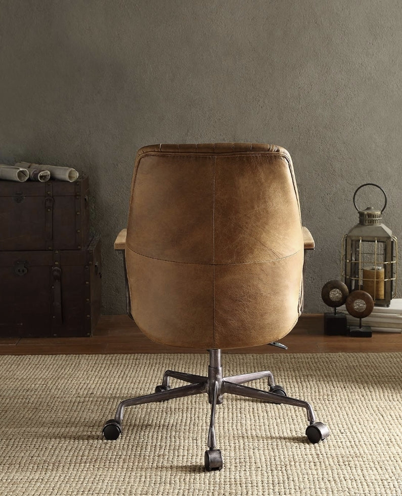 Hamilton Coffee Top Grain Leather Executive Office Chair.
