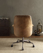 Hamilton Coffee Top Grain Leather Executive Office Chair.