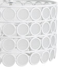 4-Light Glass Drum Shade Chandelier