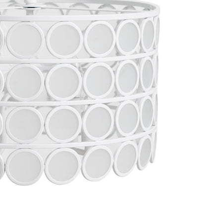 4-Light Glass Drum Shade Chandelier