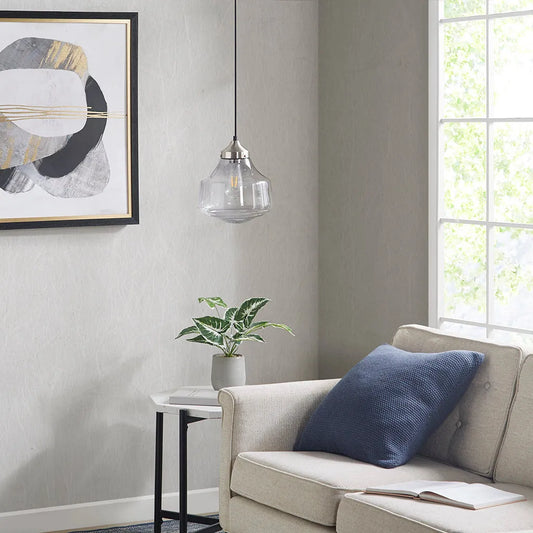 Elm Bell-Shaped Glass Pendant