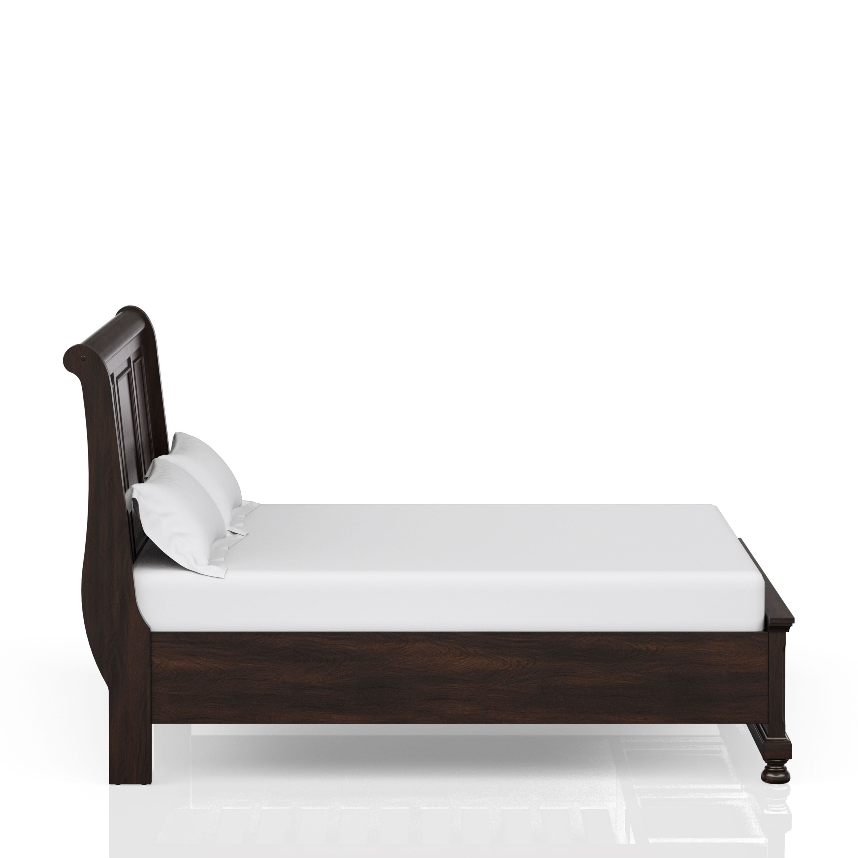 Dark Cherry King Storage Bed