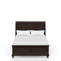 Dark Cherry King Storage Bed