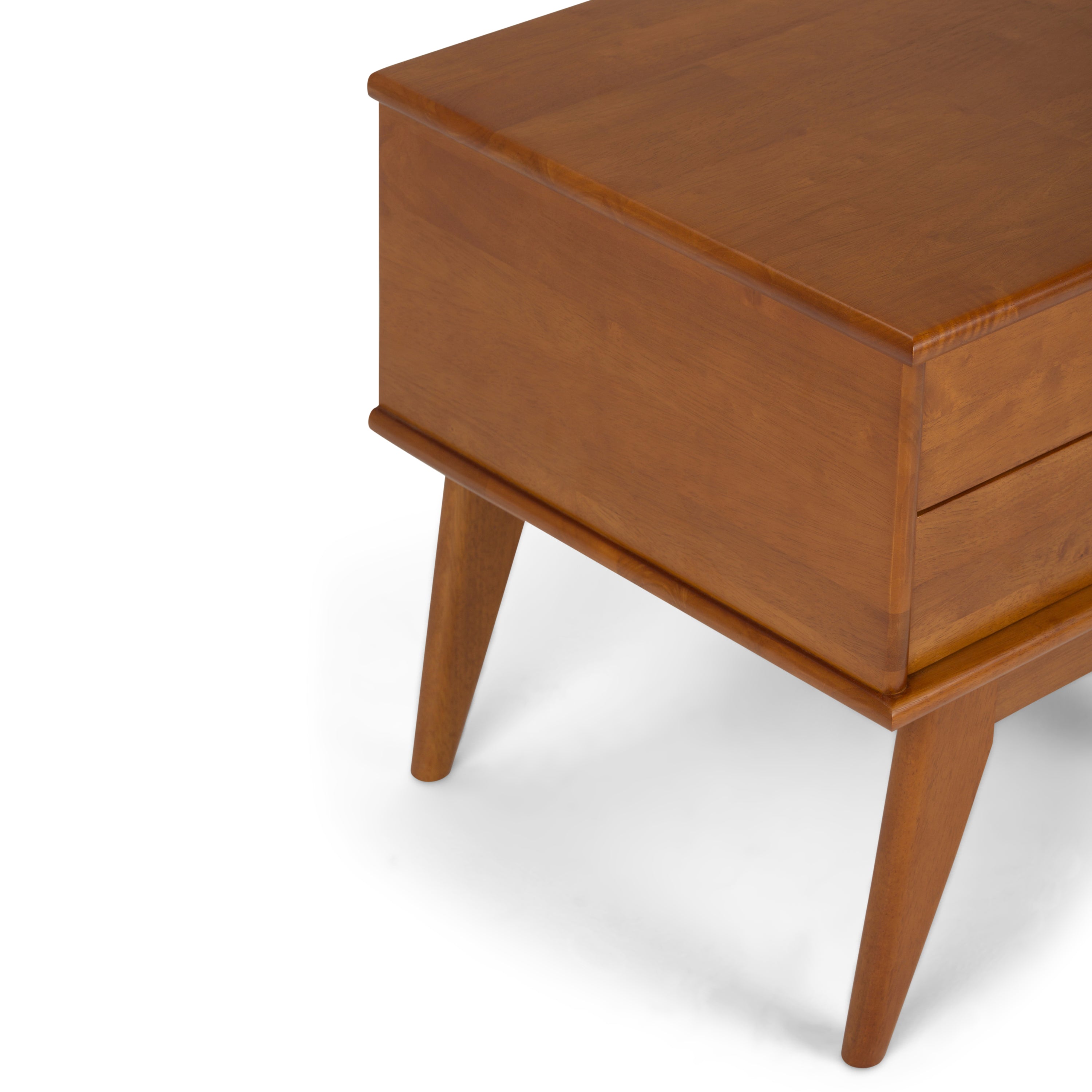 Draper - Mid Century Side Table - Teak Brown