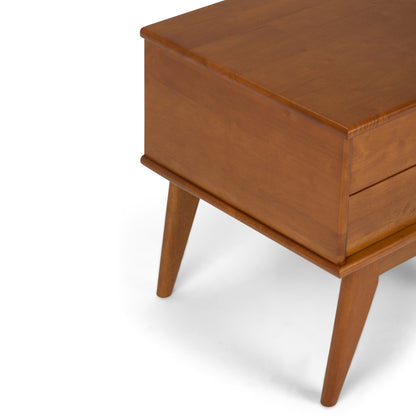 Draper - Mid Century Side Table - Teak Brown