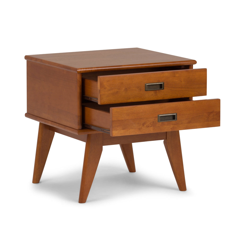 Draper - Mid Century Side Table - Teak Brown