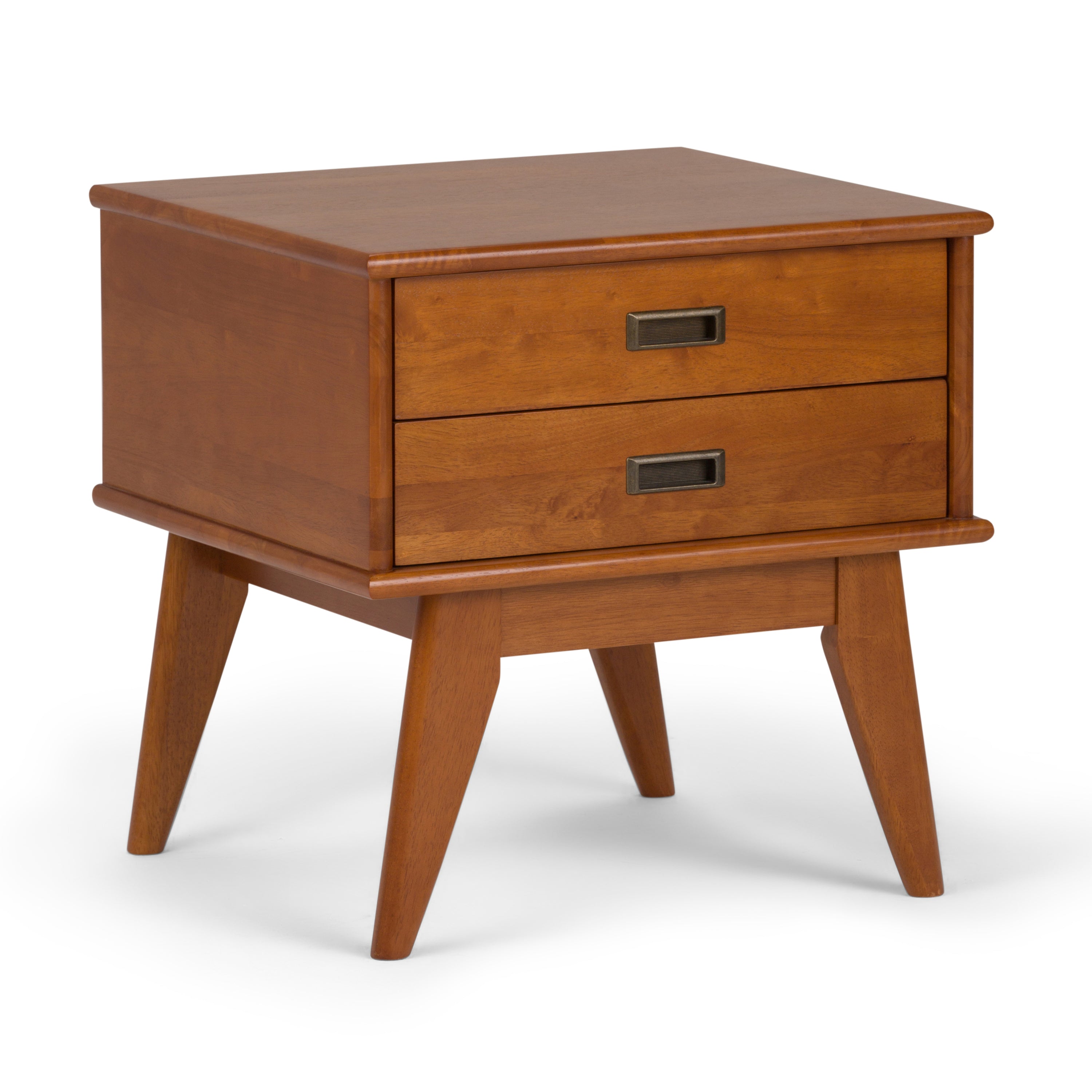 Draper - Mid Century Side Table - Teak Brown