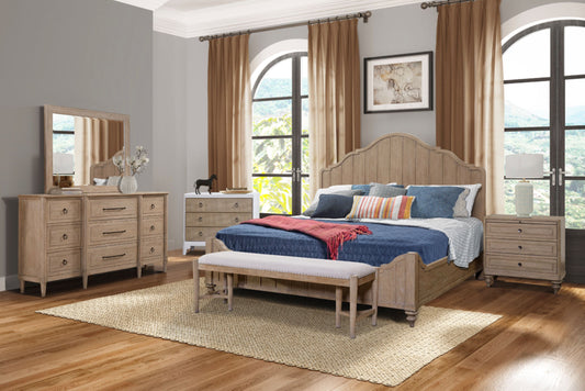 3 Drawer Nightstand With Sand Finish