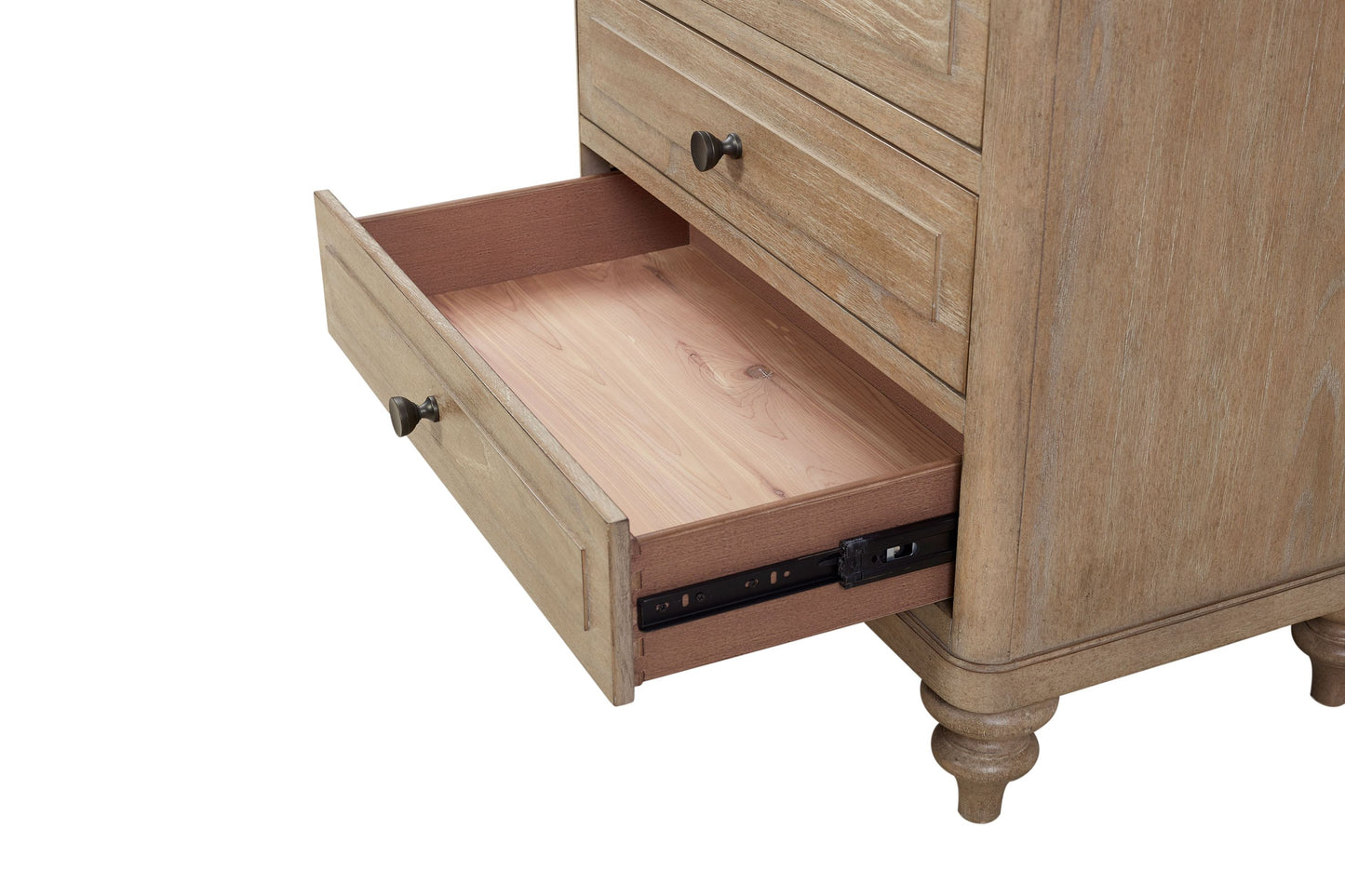 3 Drawer Nightstand With Sand Finish