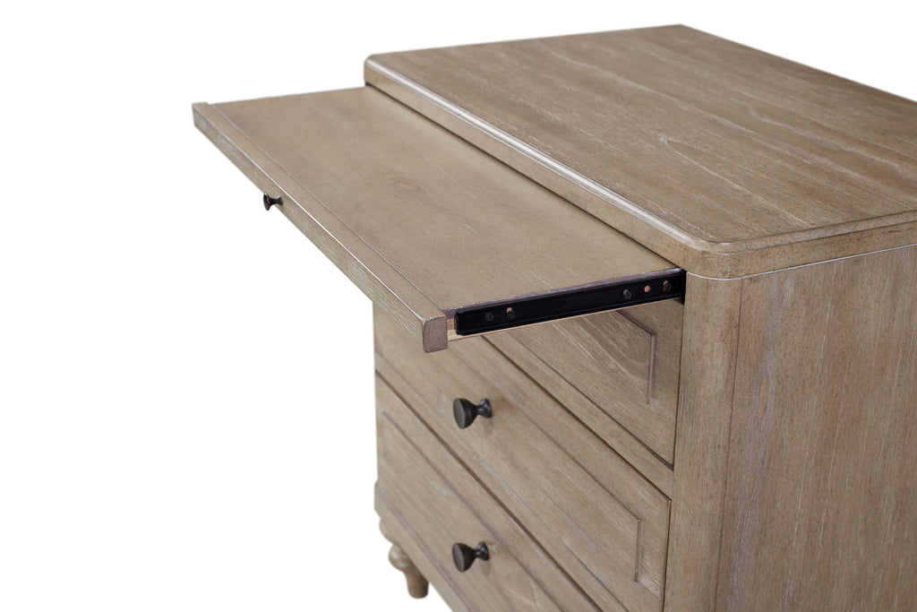 3 Drawer Nightstand With Sand Finish