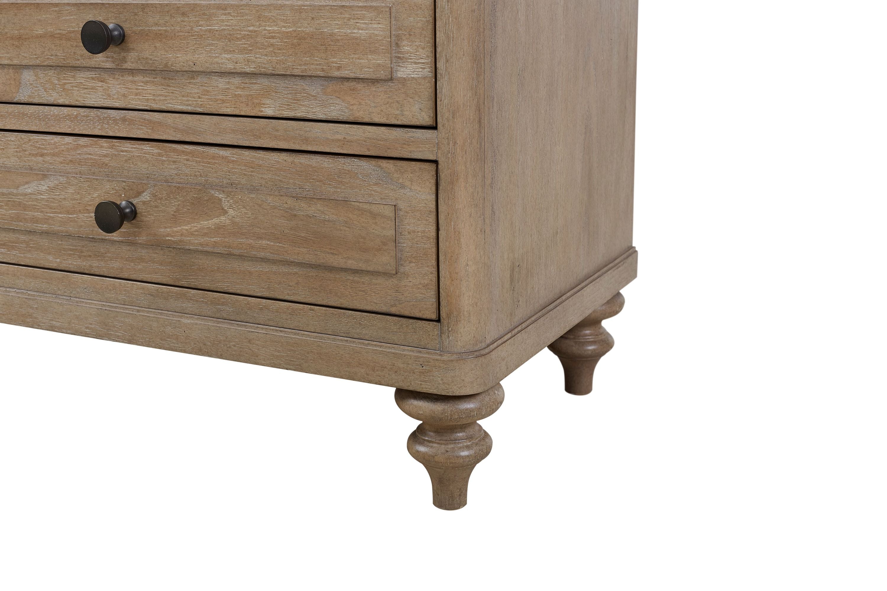 3 Drawer Nightstand With Sand Finish