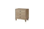 3 Drawer Nightstand With Sand Finish