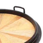 Handmade Wooden Round Tray/Décor & Serving Tray/Platter - 23.5'