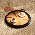 Handmade Wooden Round Tray/Décor & Serving Tray/Platter - 23.5'