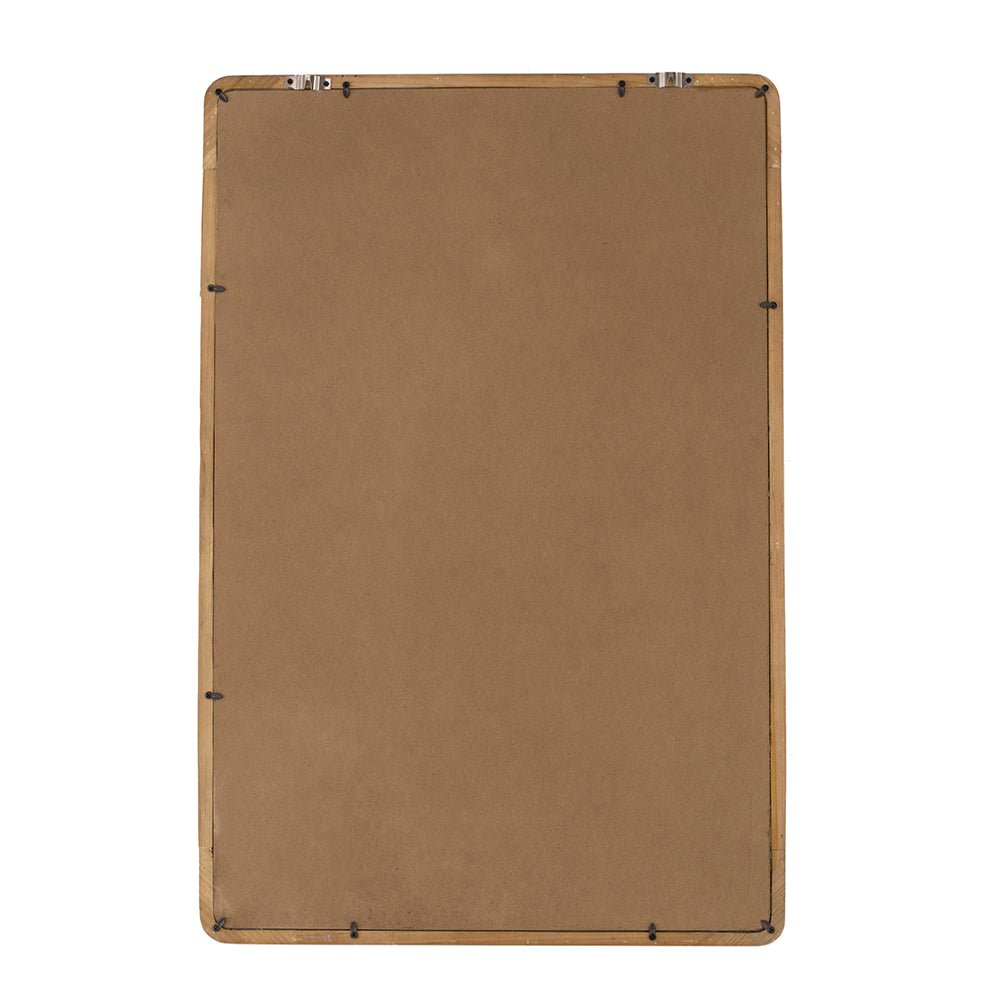 24"x36" Rectangle Wood Mirror, Farmhouse Wall Decor for Living Room Bedroom Entryway - Groovy Boardz