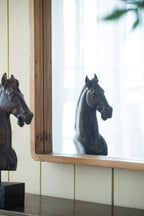 24"x36" Rectangle Wood Mirror, Farmhouse Wall Decor for Living Room Bedroom Entryway - Groovy Boardz