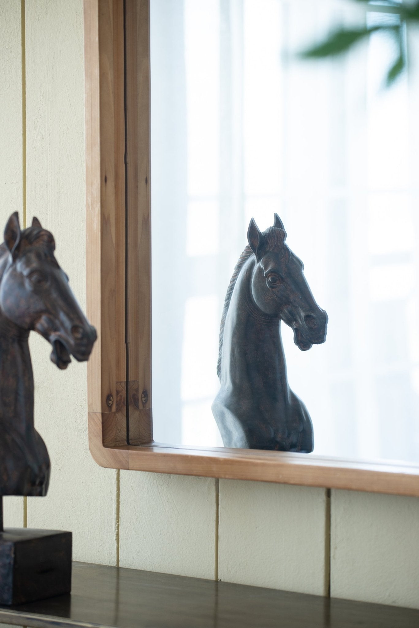 24"x36" Rectangle Wood Mirror, Farmhouse Wall Decor for Living Room Bedroom Entryway - Groovy Boardz