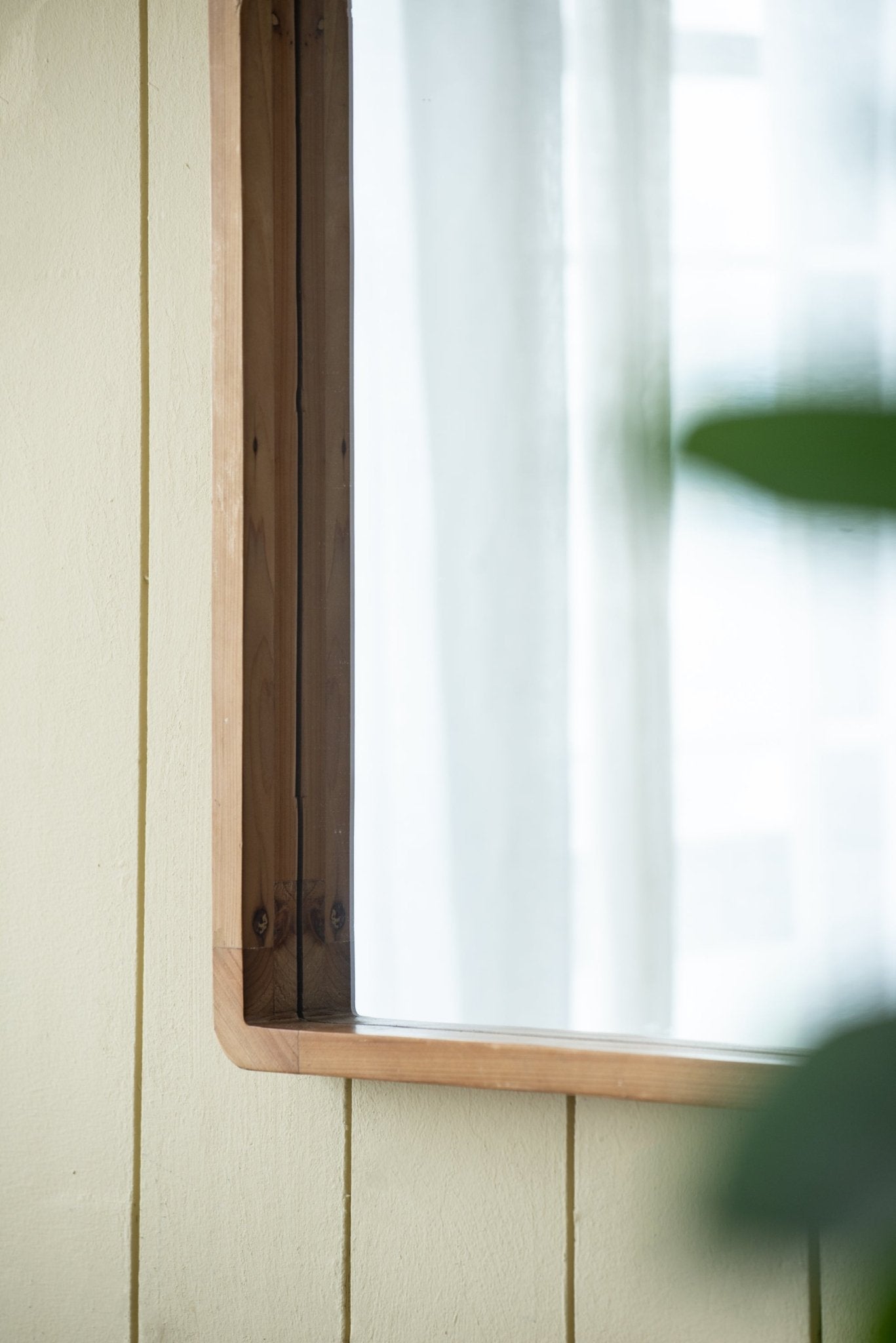 24"x36" Rectangle Wood Mirror, Farmhouse Wall Decor for Living Room Bedroom Entryway - Groovy Boardz