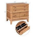 Hazel 3-Drawer Hazel 3-Drawer Side Table for Living Room, Hallway, Entryway, Set of Two (Old SKU:BS315640AAD)
