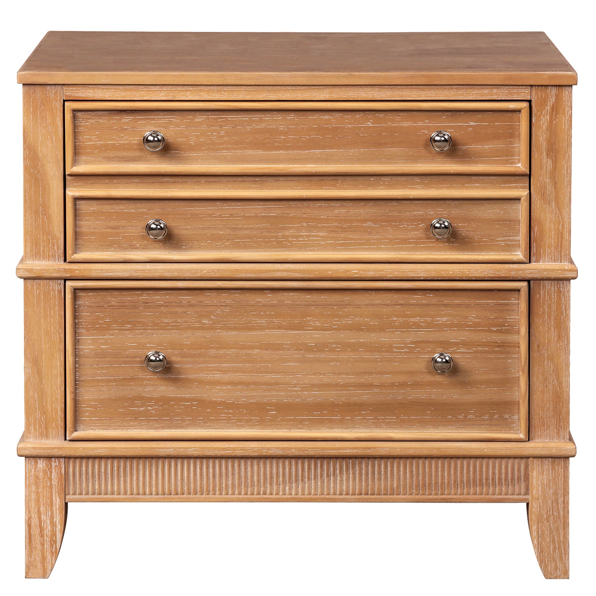 Hazel 3-Drawer Hazel 3-Drawer Side Table for Living Room, Hallway, Entryway, Set of Two (Old SKU:BS315640AAD)