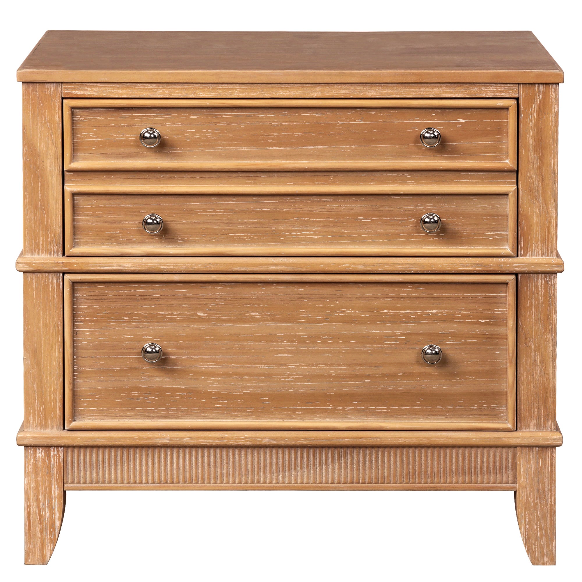 Hazel 3-Drawer Hazel 3-Drawer Side Table for Living Room, Hallway, Entryway, Set of Two (Old SKU:BS315640AAD)