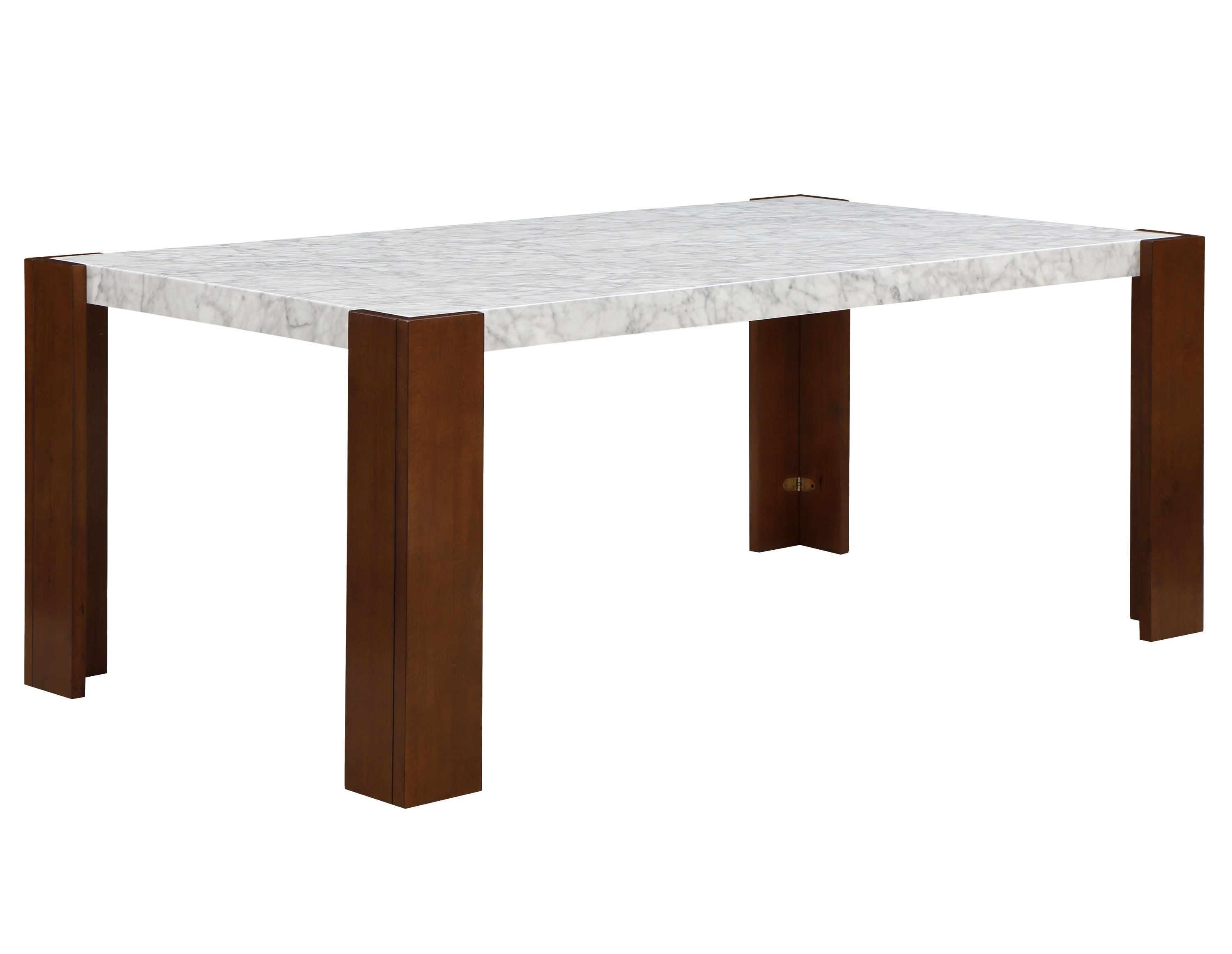 Hettie Dining Table W/Engineered Stone Top 7Pcs Dining Room Set