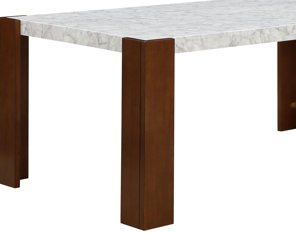 Hettie Dining Table W/Engineered Stone Top 7Pcs Dining Room Set