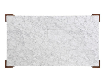 Hettie Dining Table W/Engineered Stone Top 7Pcs Dining Room Set