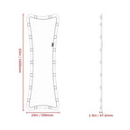 Hollywood Full Length Mirror with Lights Full Body Vanity Mirror with 3 Color Modes Lighted Standing Floor Mirror for Dressing Room Bedroom Wall Mounted Touch Control Silver 63x24