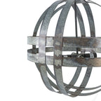 4 - Light Galvanized Chandelier, Hanging Light Fixture with Adjustable Chain for Kitchen Dining Room Foyer Entryway, Bulb Not Included - Groovy Boardz