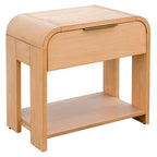 Modern One Drawer Waterfall Nightstand