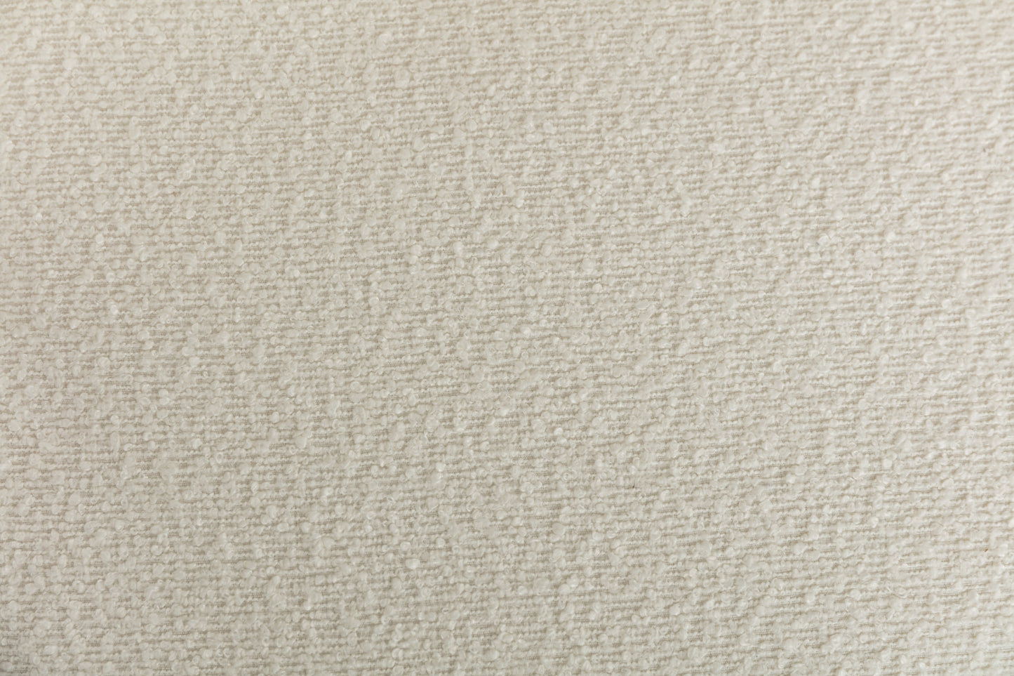 042-Set of 2 Boucle Fabric Dining Chairs With Black Metal Legs,Ivory