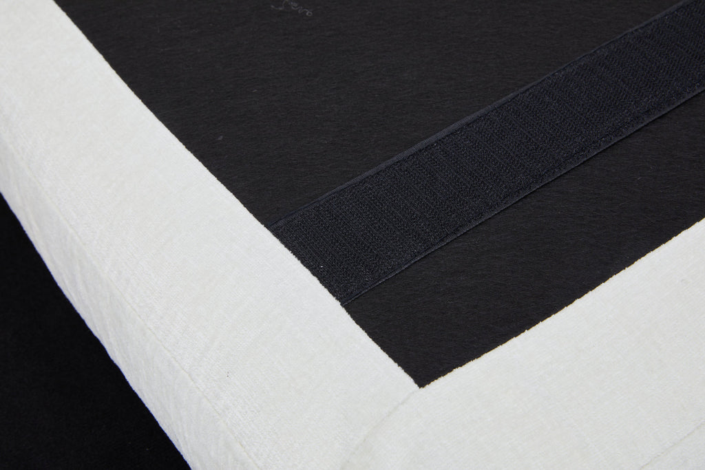 Linen Upholstered Armless Dining Chair with Casters and Storage space-set of 2,IVORY