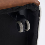 Linen Upholstered Armless Dining Chair with Casters,IVORY