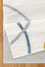 Loft Shag GC_CZY1001 Ivory 7 ft. 10 in. x 9 ft. 10 in. Shaggy Area Rug