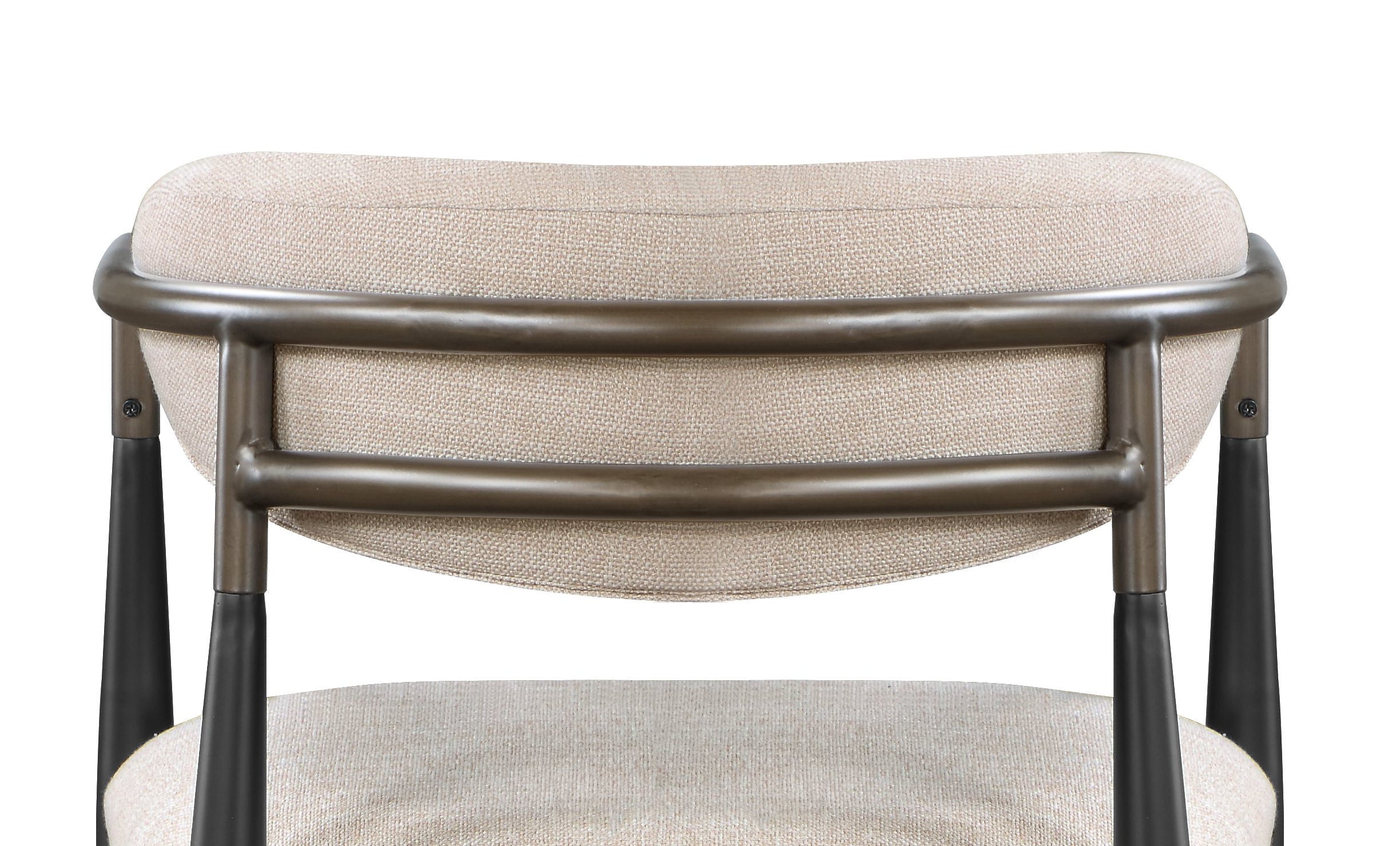 Jaramillo Beige Linen & Black Finish Side Chair (Set of 2)